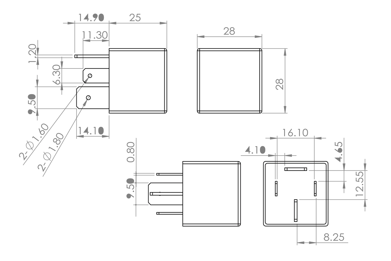 Relay, main current 0 986 AH0 082
