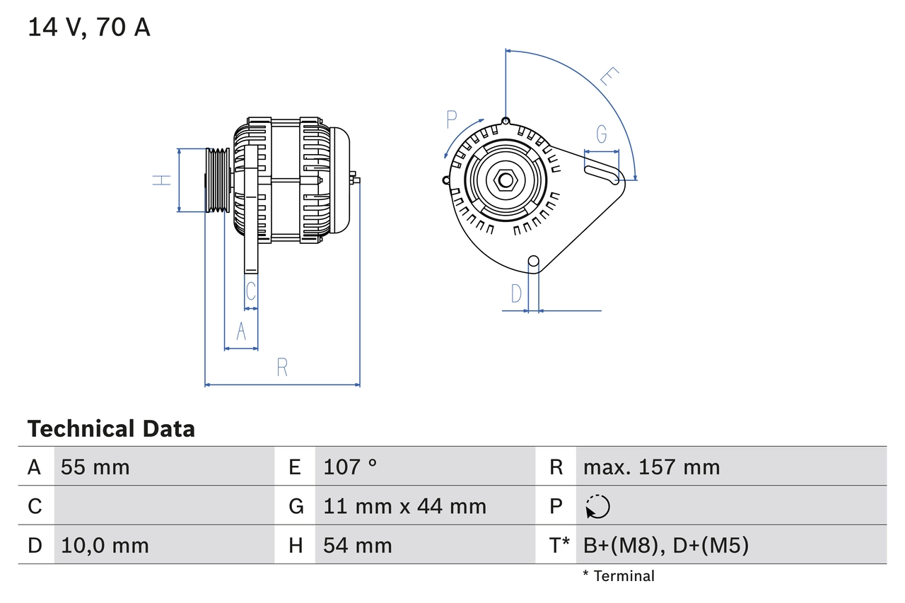 Alternator 0 986 080 490