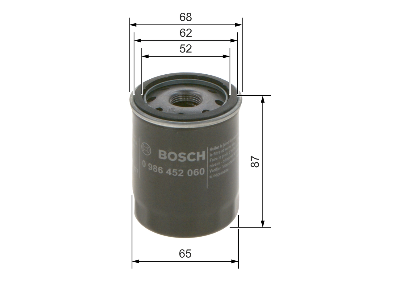 Oil Filter 0 986 452 060