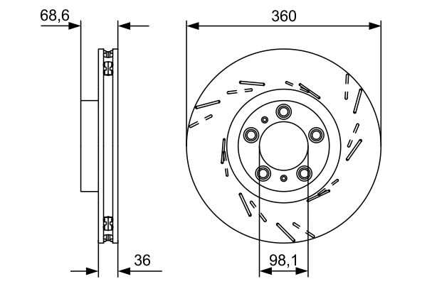 Brake Disc 0 986 479 D23