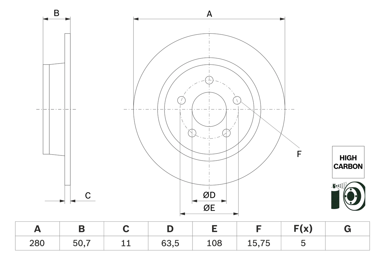 Brake Disc 0 986 479 G71