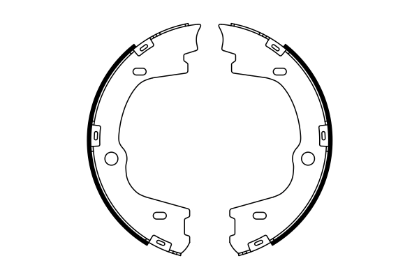 Brake Shoe Set, parking brake 0 986 487 778