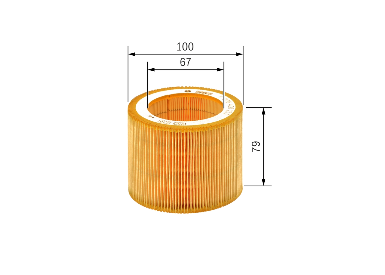 BOSCH F 026 400 253 Air Filter, compressor intake