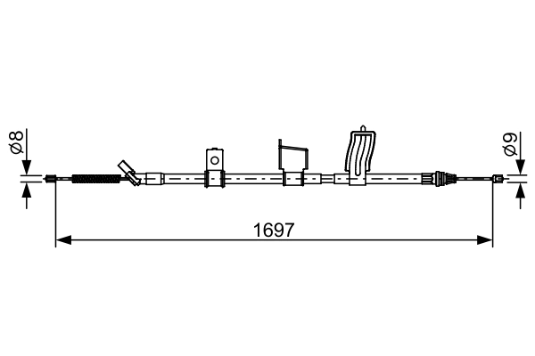Cable Pull, parking brake 1 987 482 628