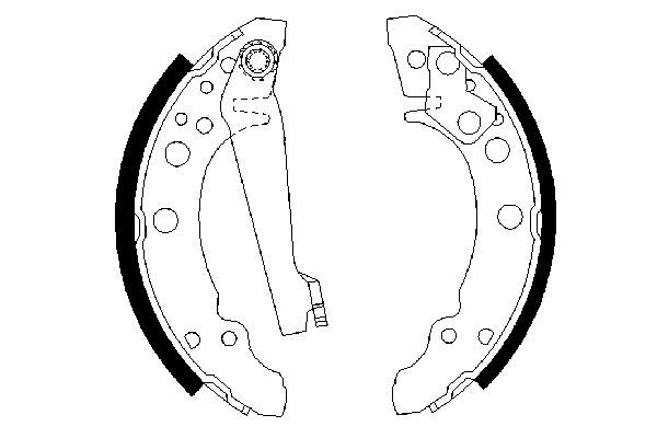 Brake Shoe Set 0 986 487 002