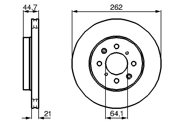 Brake Disc 0 986 479 B23