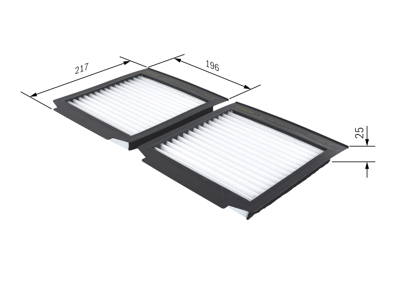 BOSCH 1 987 432 169 Filter, cabin air
