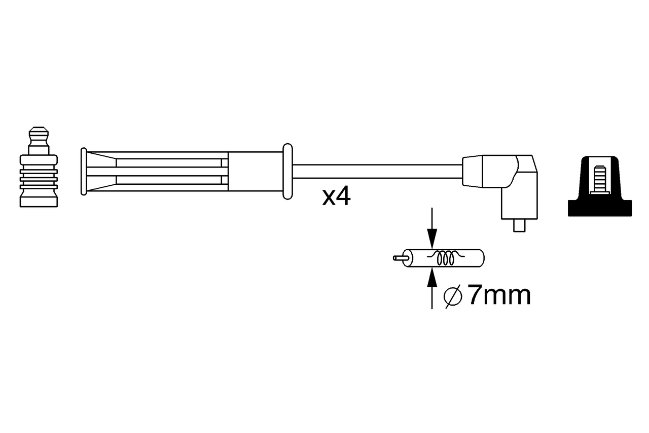 Ignition Cable Kit 0 986 357 253