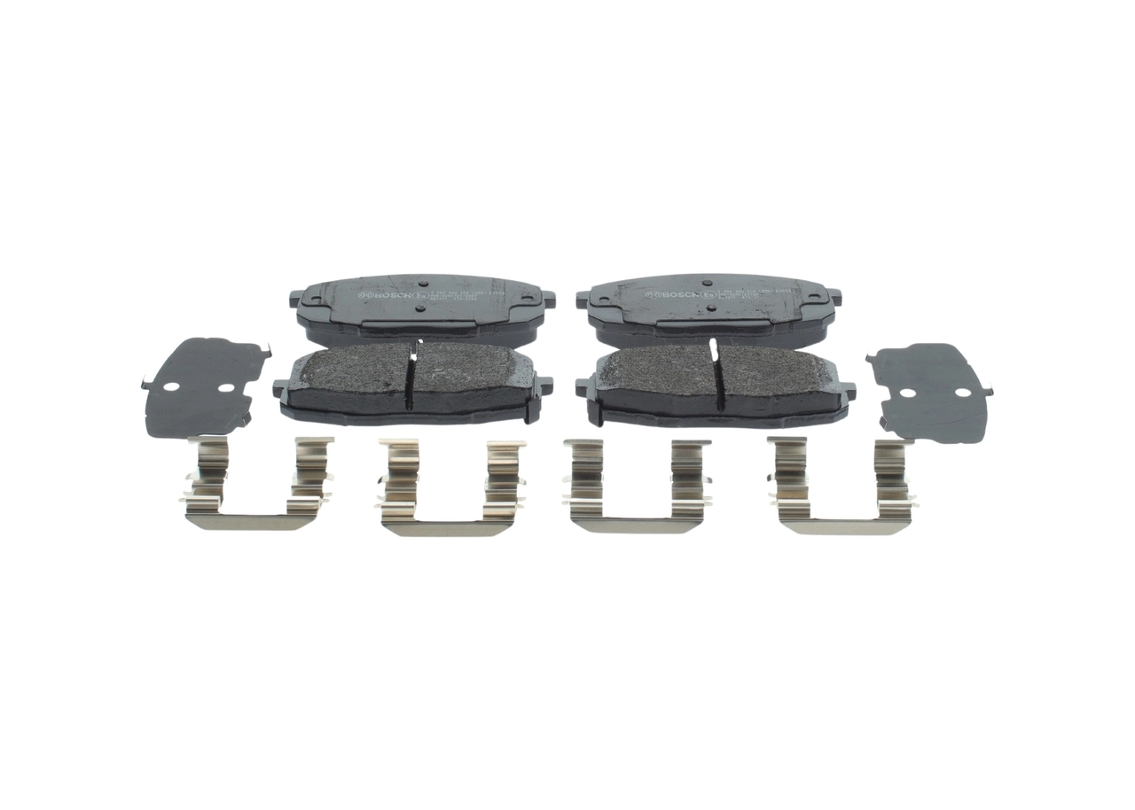 BOSCH Комплект тормозных колодок, дисковый тормоз 0986460168