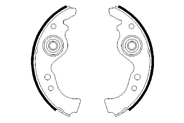 Brake Shoe Set 0 986 487 030