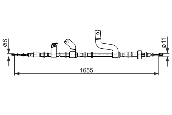 BOSCH 1 987 482 848 Cable Pull, parking brake