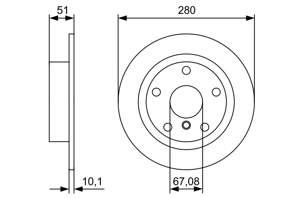 Brake Disc 0 986 479 C92