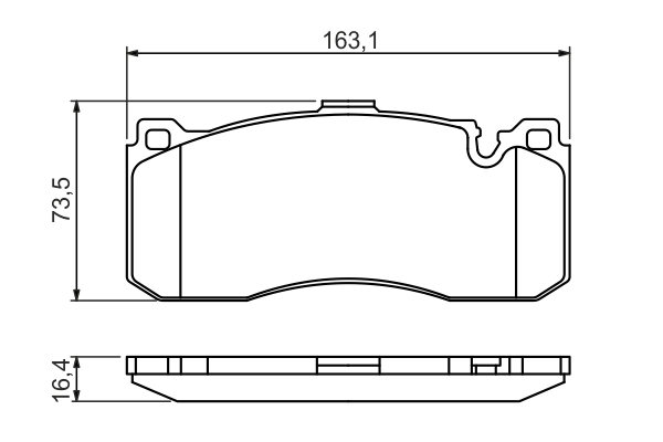 Brake Pad Set, disc brake 0 986 494 428
