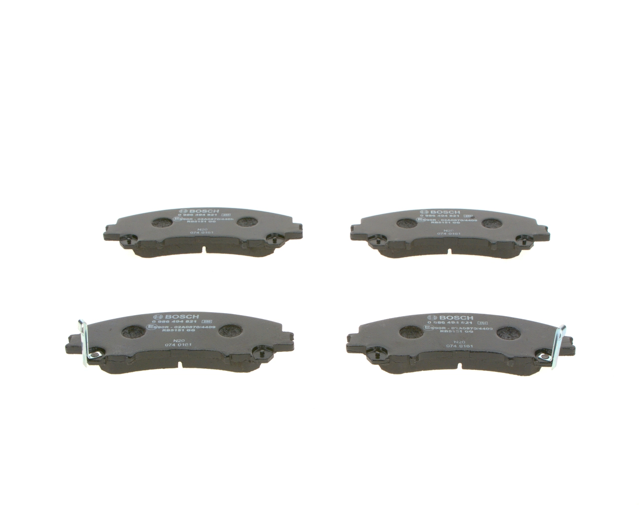 Brake Pad Set, disc brake 0 986 494 821