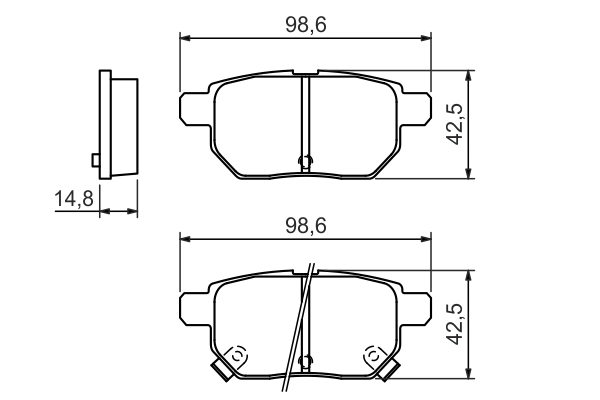 Brake Pad Set, disc brake 0 986 494 328