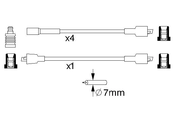 Ignition Cable Kit 0 986 356 732