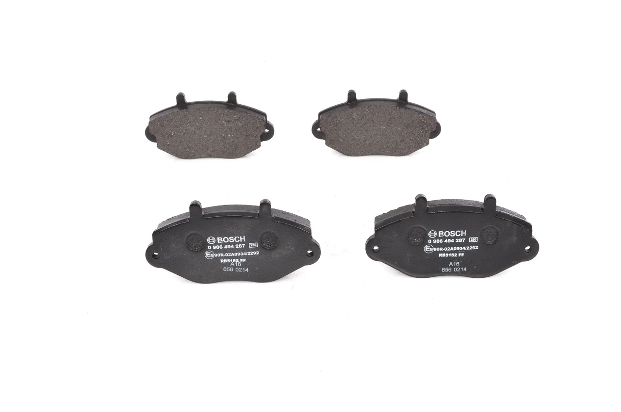 Brake Pad Set, disc brake 0 986 494 287