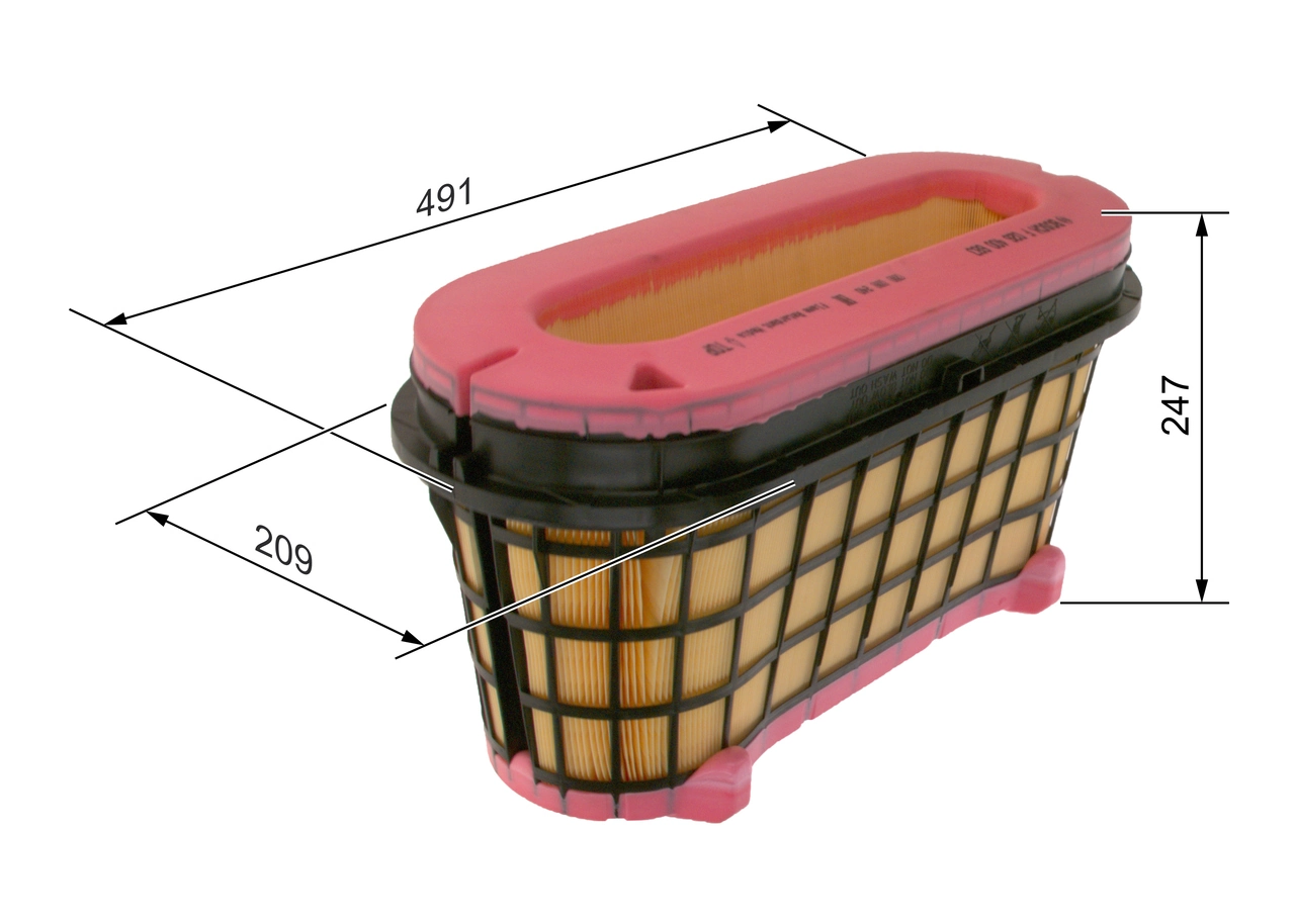 BOSCH F 026 400 683 Air Filter