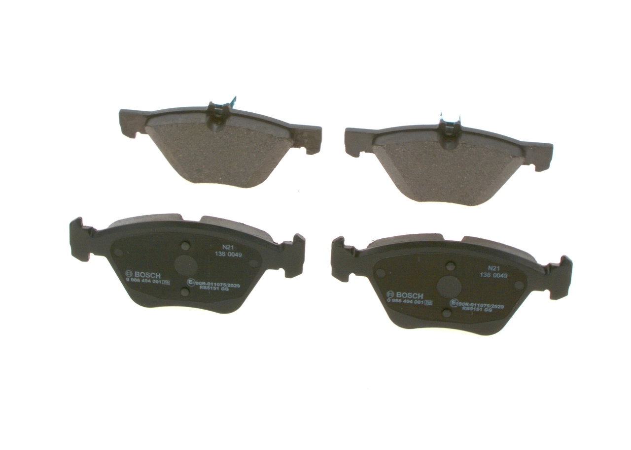 Brake Pad Set, disc brake 0 986 494 001
