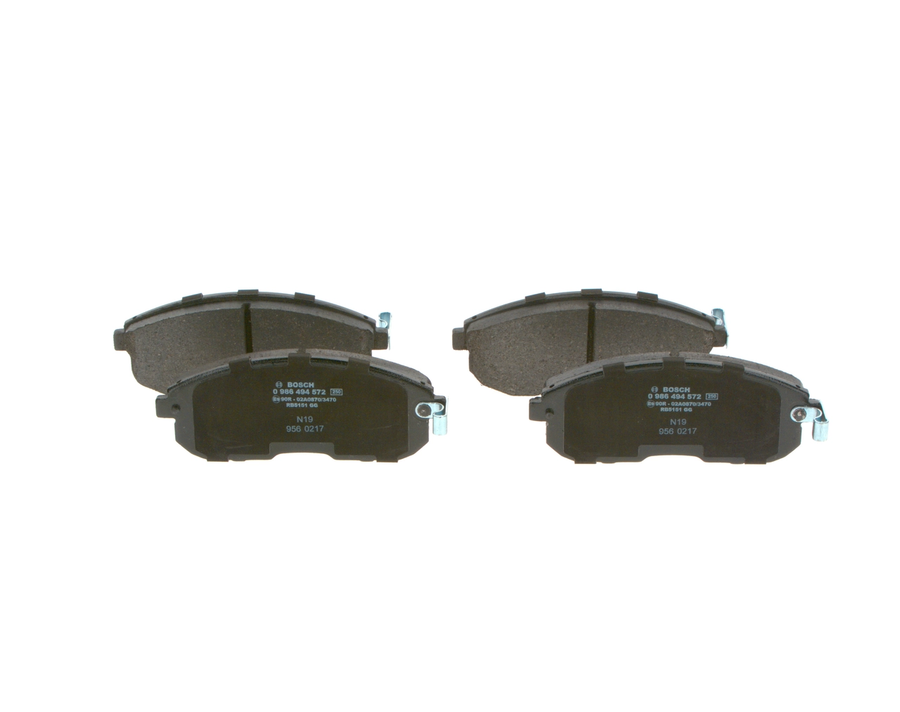 Brake Pad Set, disc brake 0 986 494 572