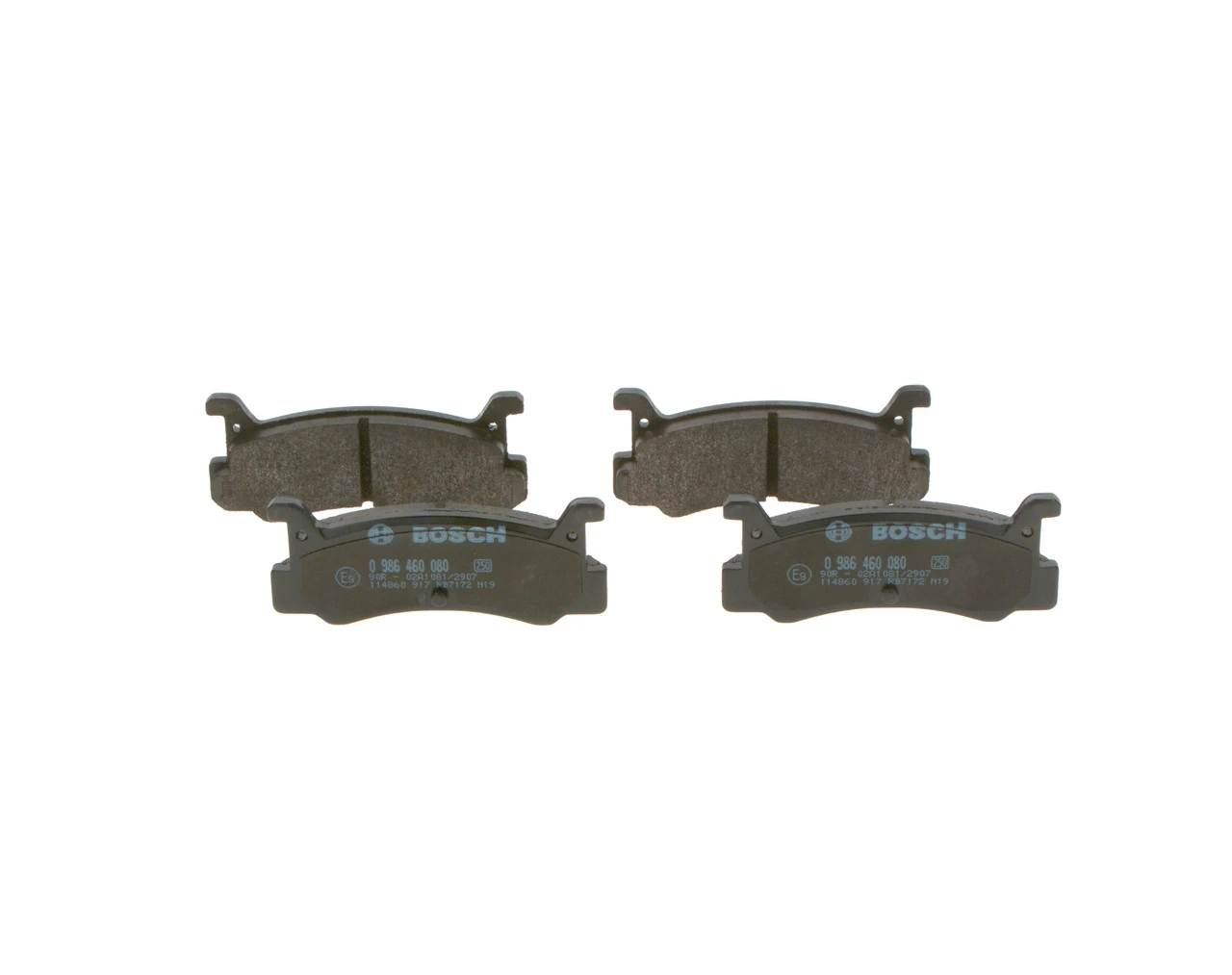 Brake Pad Set, disc brake 0 986 460 080