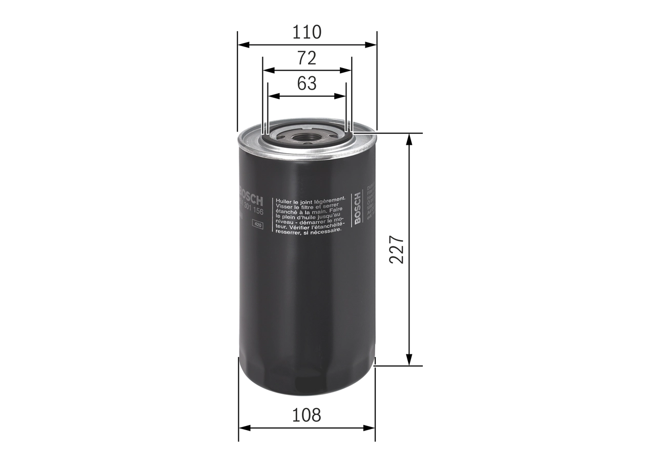 Oil Filter 0 451 301 156
