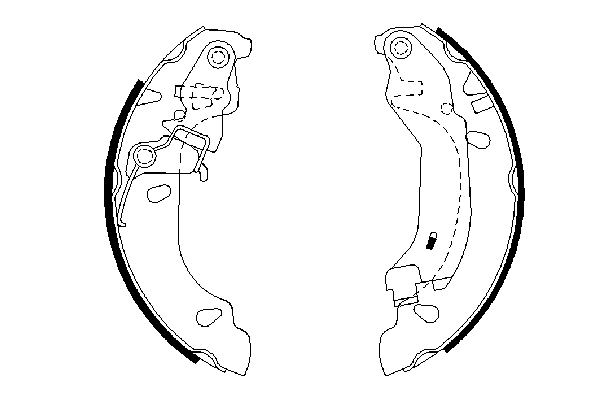 Brake Shoe Set 0 986 487 669