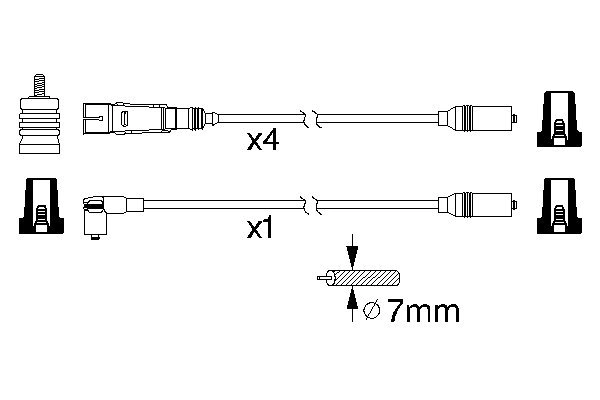 Ignition Cable Kit 0 986 356 317