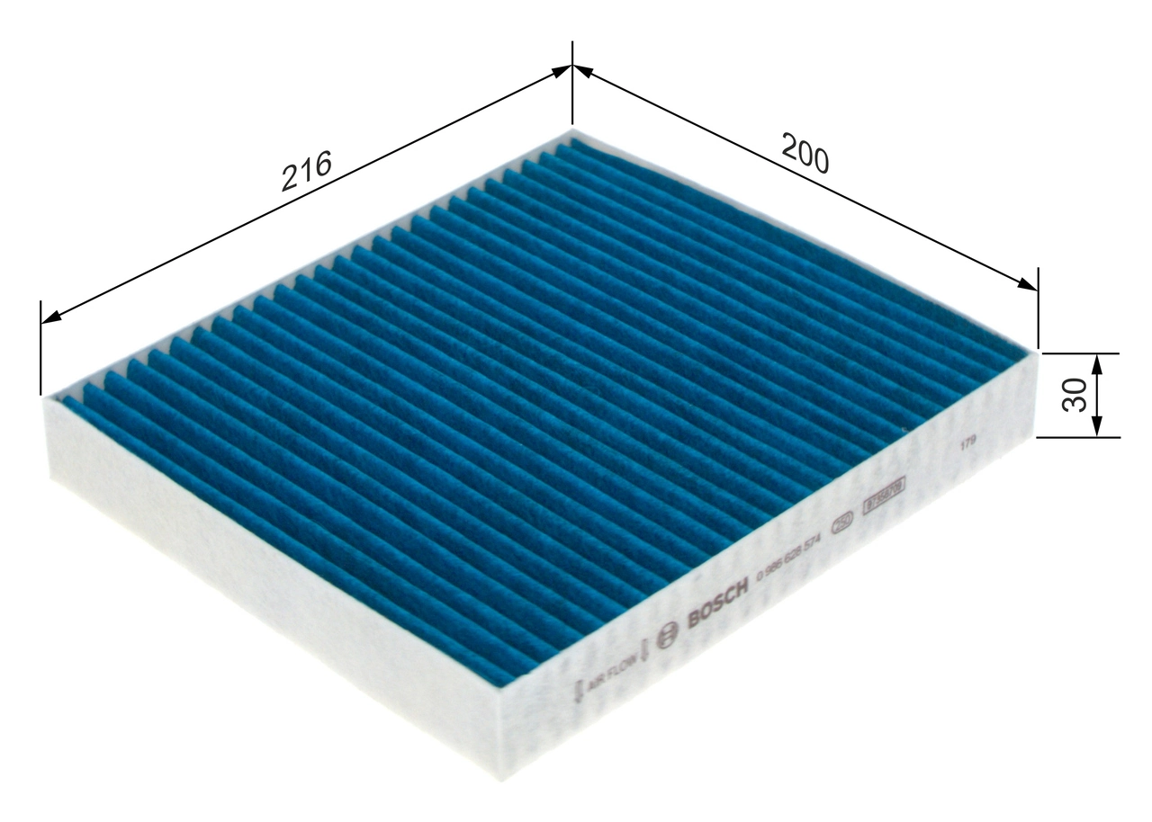 Filter, cabin air FILTER+pro 0 986 628 574