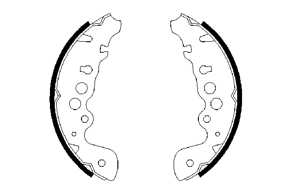 Brake Shoe Set 0 986 487 616