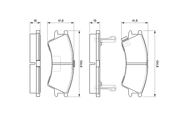 Brake Pad Set, disc brake 0 986 424 575
