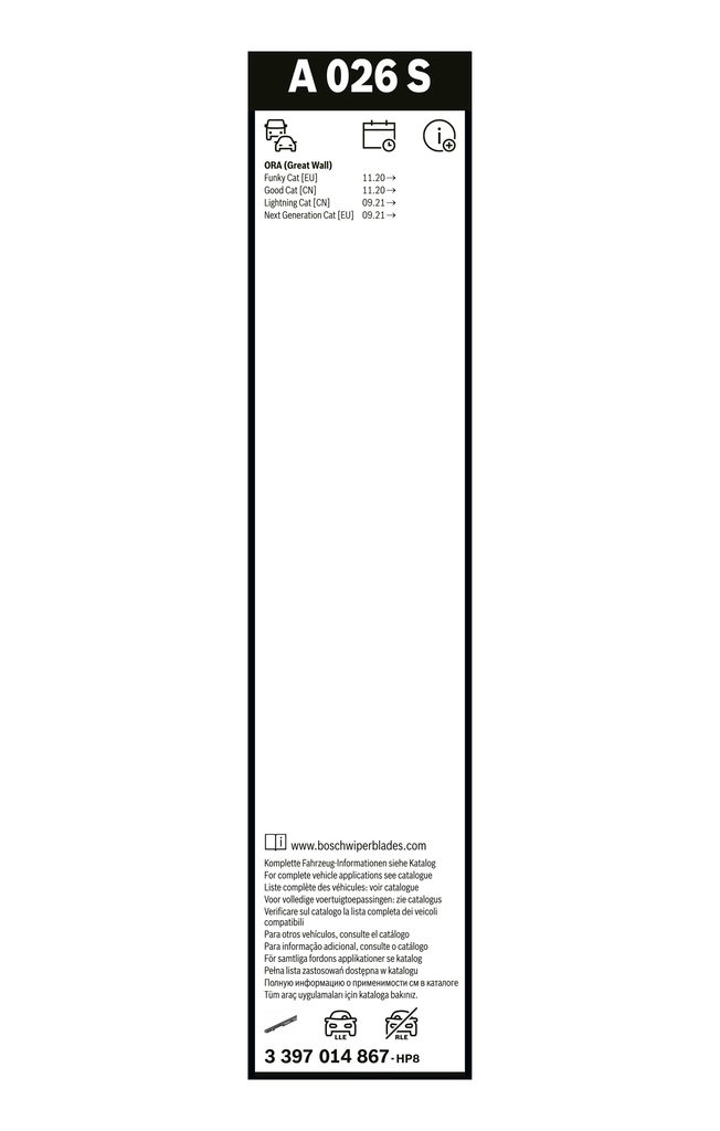 BOSCH 3 397 014 867 Wiper Blade