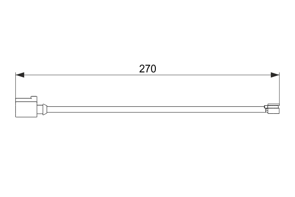 Warning Contact, brake pad wear 1 987 474 564