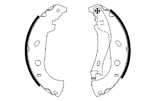 Brake Shoe Set 0 986 487 559