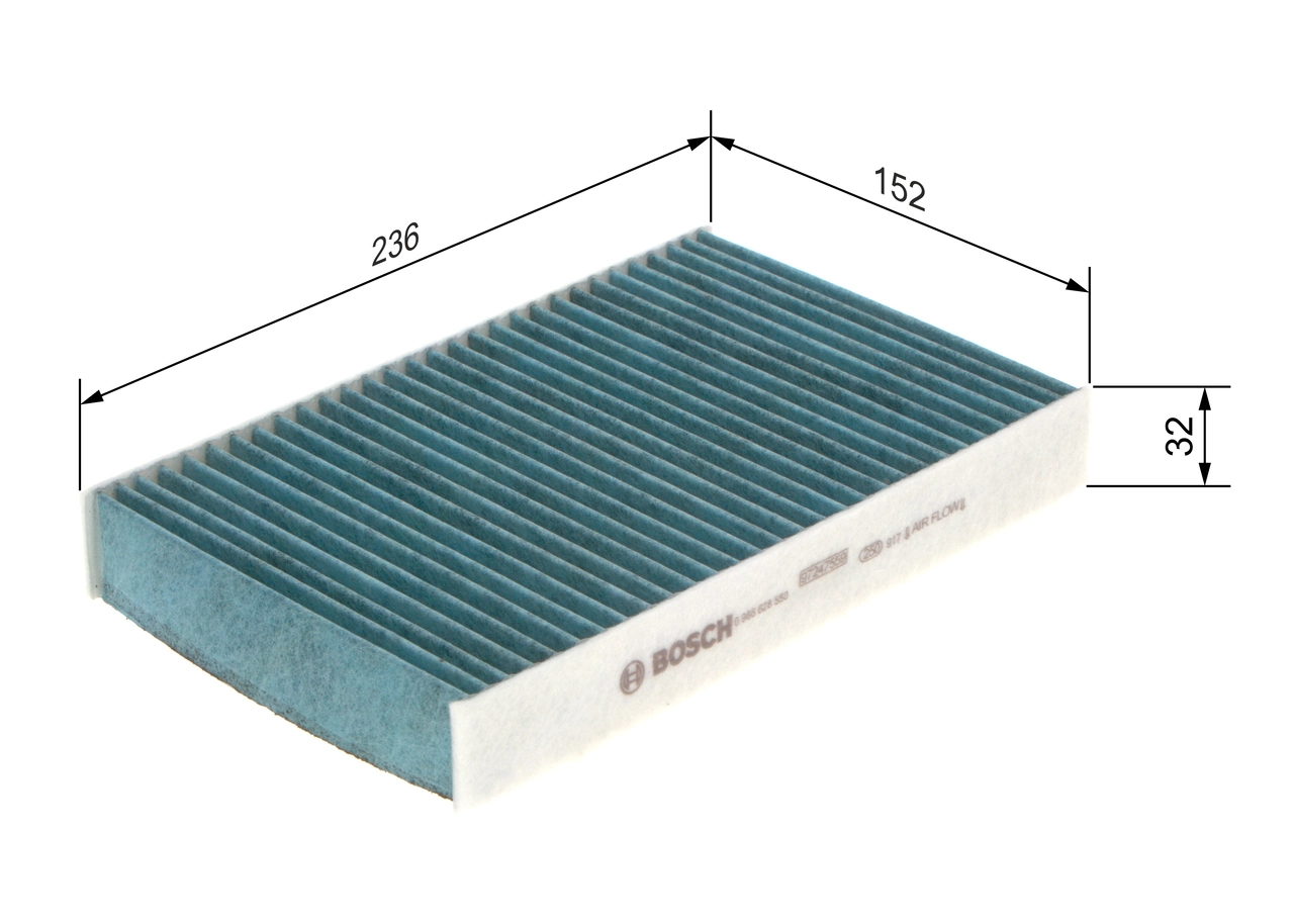 BOSCH 0 986 628 550 Filter, cabin air
