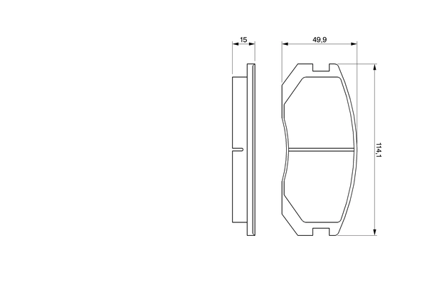 Brake Pad Set, disc brake 0 986 460 980