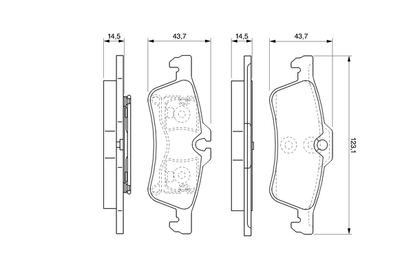 Brake Pad Set, disc brake 0 986 494 130