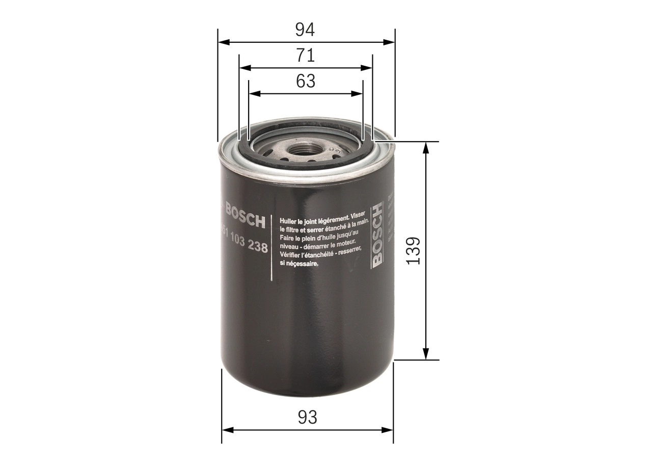 Oil Filter 0 451 103 238