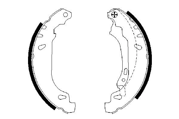 Brake Shoe Set 0 986 487 556
