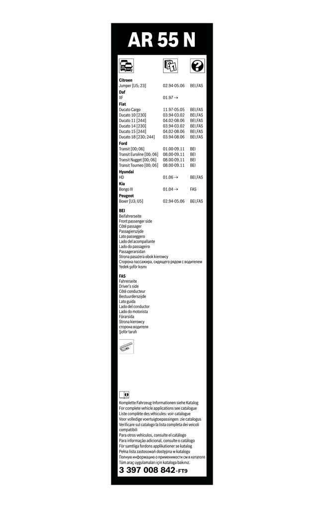 Wiper Blade Aerotwin Retro 3 397 008 842