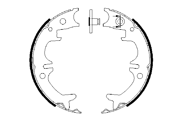 Brake Shoe Set, parking brake 0 986 487 680