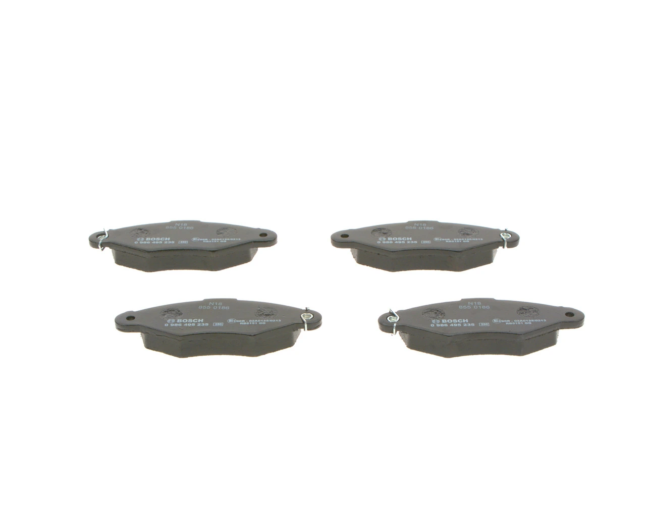 Brake Pad Set, disc brake 0 986 495 235