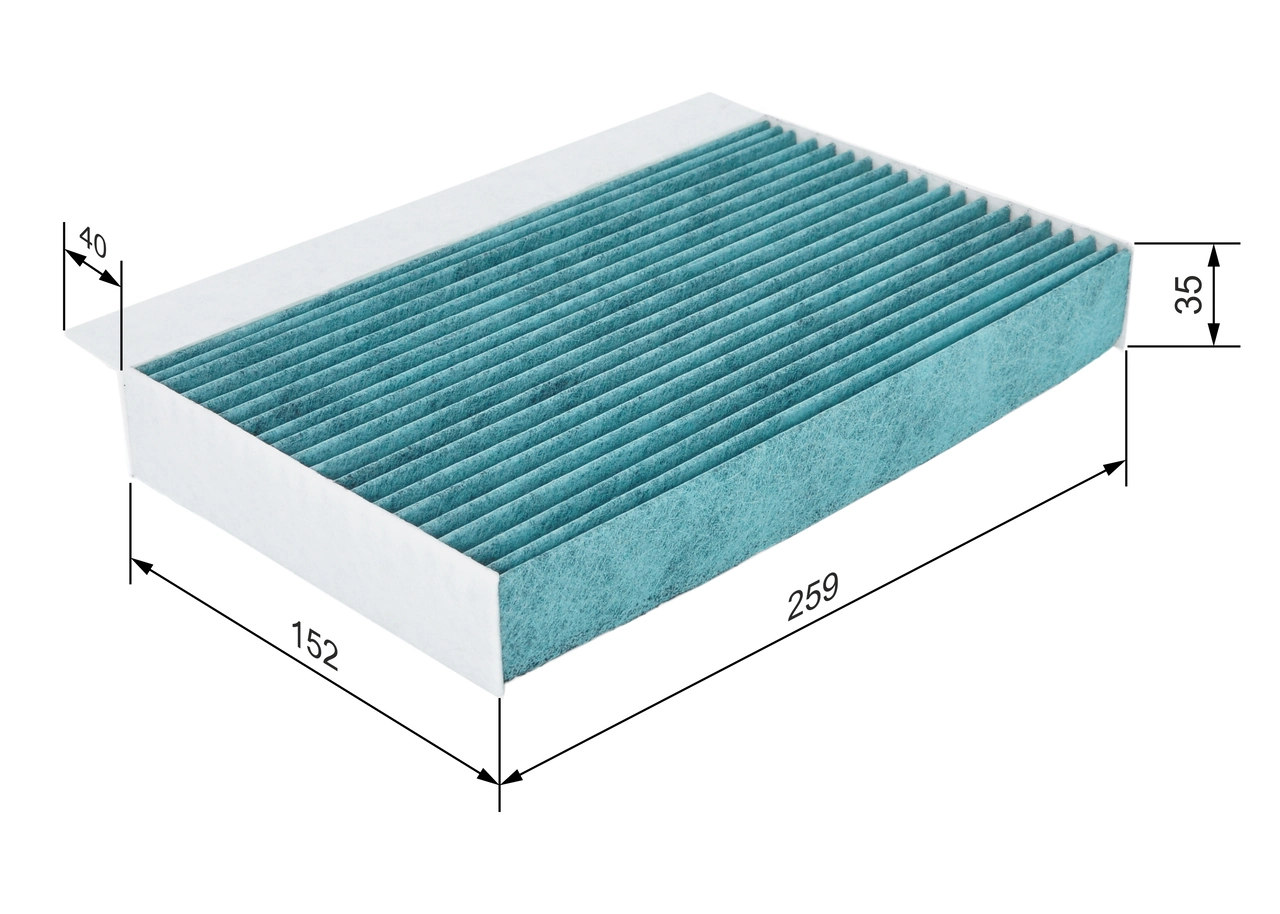 BOSCH 0 986 628 534 Filter, cabin air