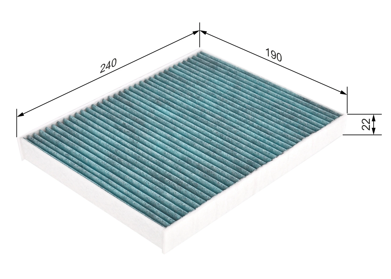 BOSCH 0 986 628 507 Filter, cabin air