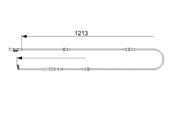 Warning Contact, brake pad wear 1 987 473 580