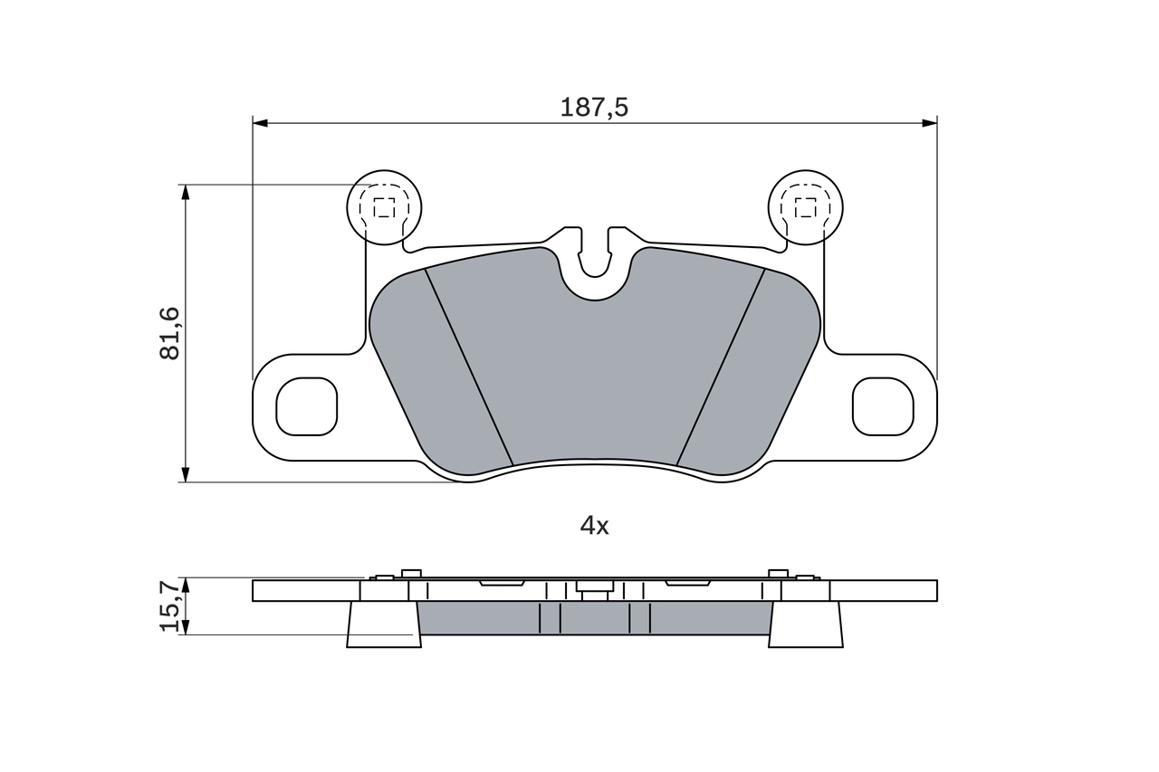 Brake Pad Set, disc brake 0 986 424 971