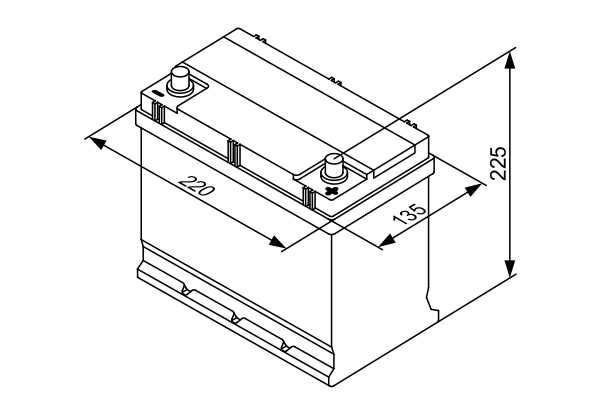 BOSCH 0 092 S30 160 Starter Battery