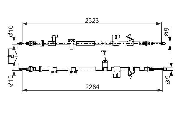 Cable Pull, parking brake 1 987 482 667