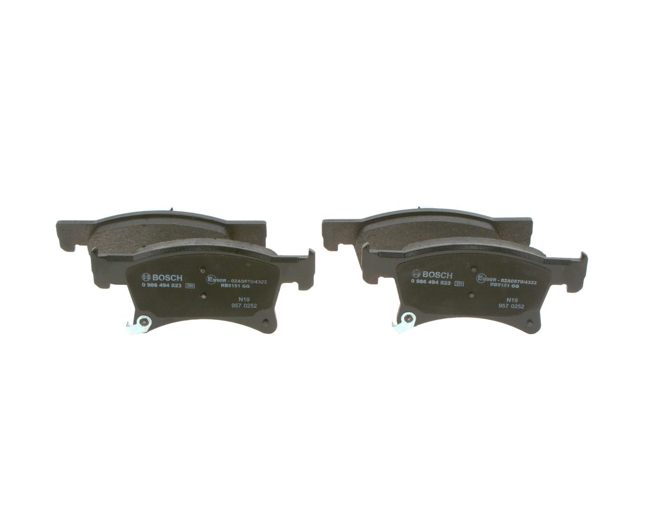 Brake Pad Set, disc brake 0 986 494 823