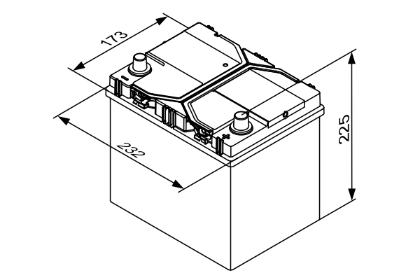 Starter Battery S4E EFB 0 092 S4E 400